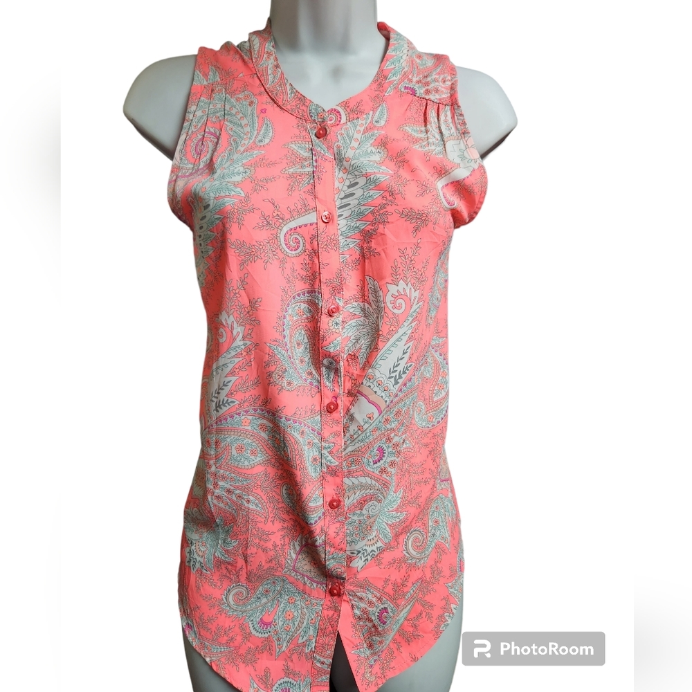 NWOT American Eagle Neon Coral Blouse